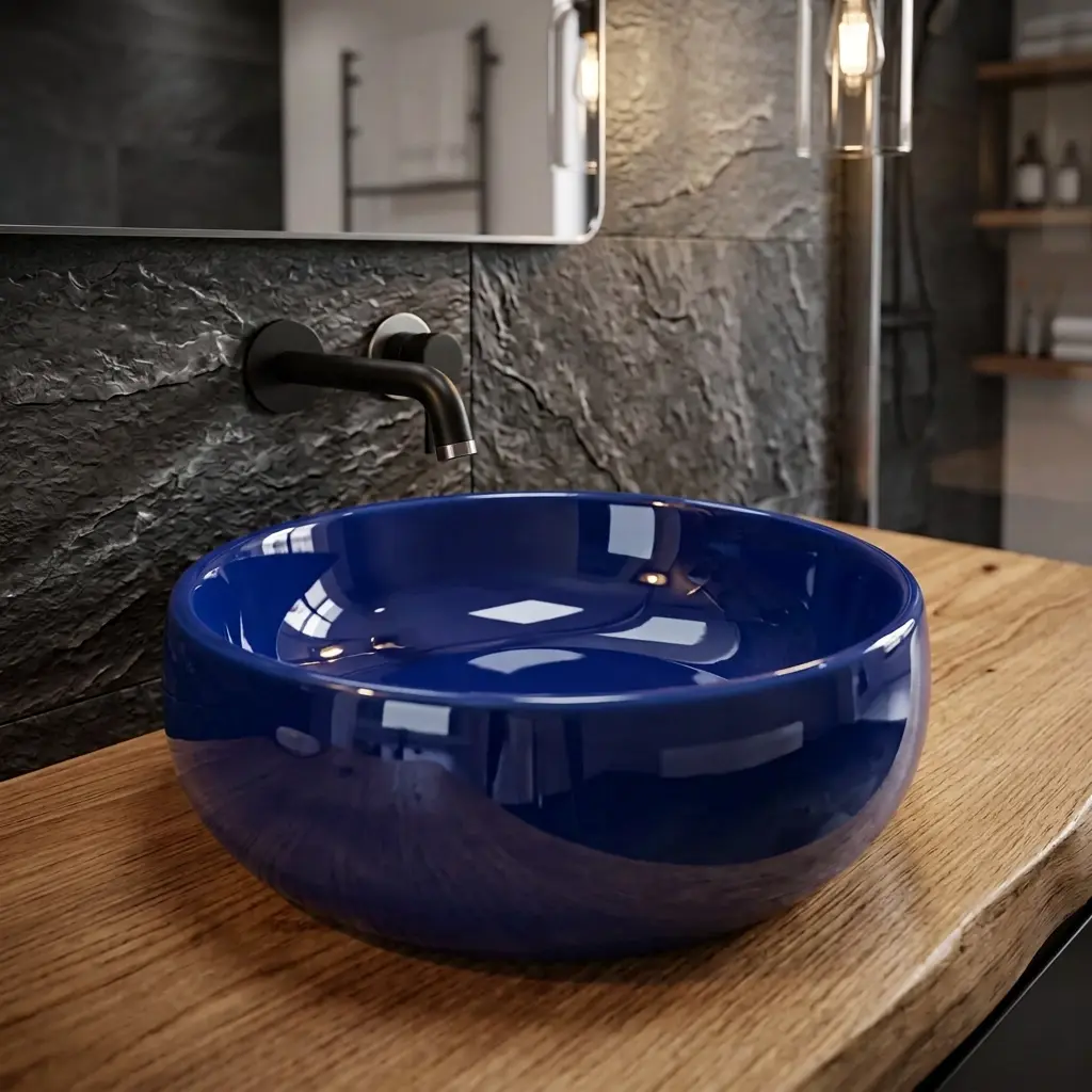 Glossy Cobalt Blue Glazed Ceramic.webp