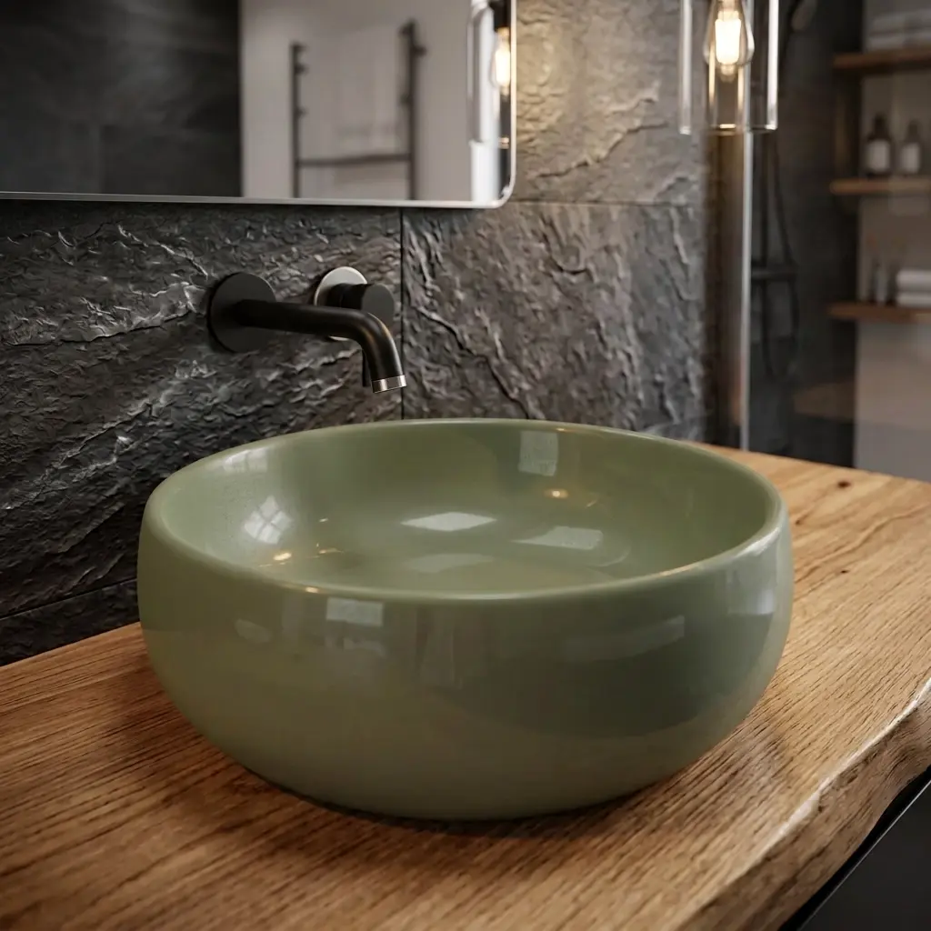 Matte Olive  Forest Green Ceramic.webp