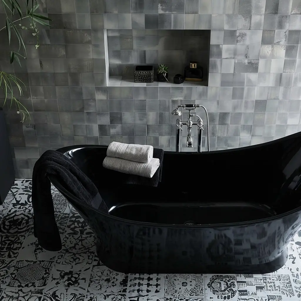 Firefly_A high-angle 45-degree photograph looking down into the luxury bathroom scene from th 842190_f19ba052.webp
