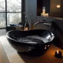 Sleek Oval Vessel Basin